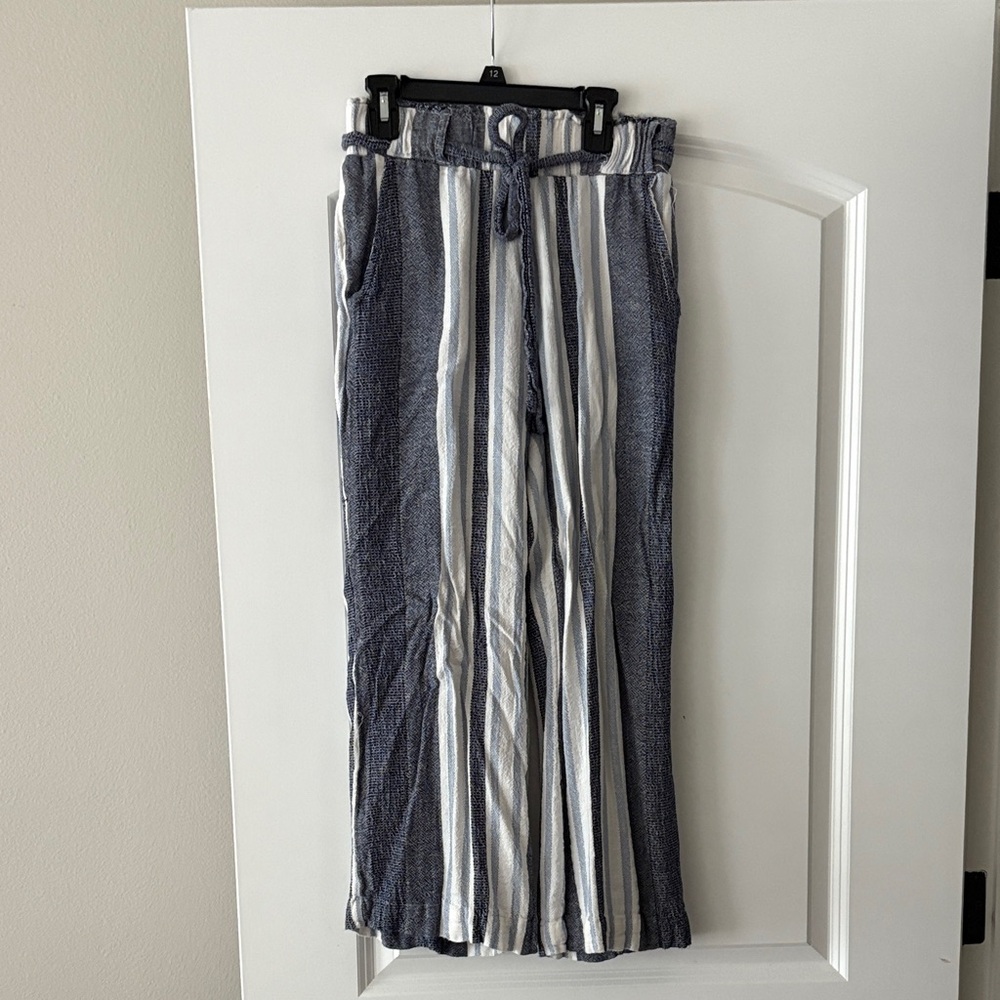 Striped Wide Leg Women's Pants